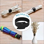 90-piece set of 6-inch black reusable cable ties, perfect for efficient cord management and organization.